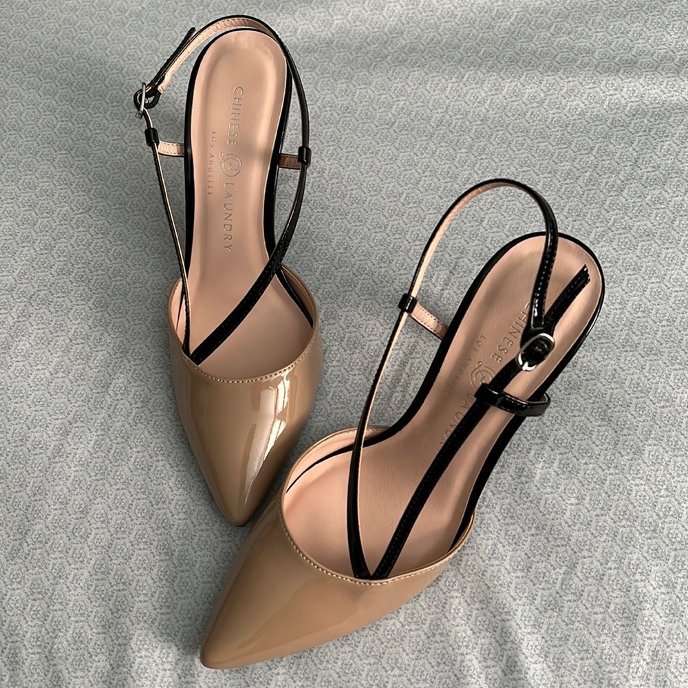 Chinese Laundry Nude and Black Heels